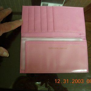 Pink Checkbook Cover from Bradford Exchange, NEW